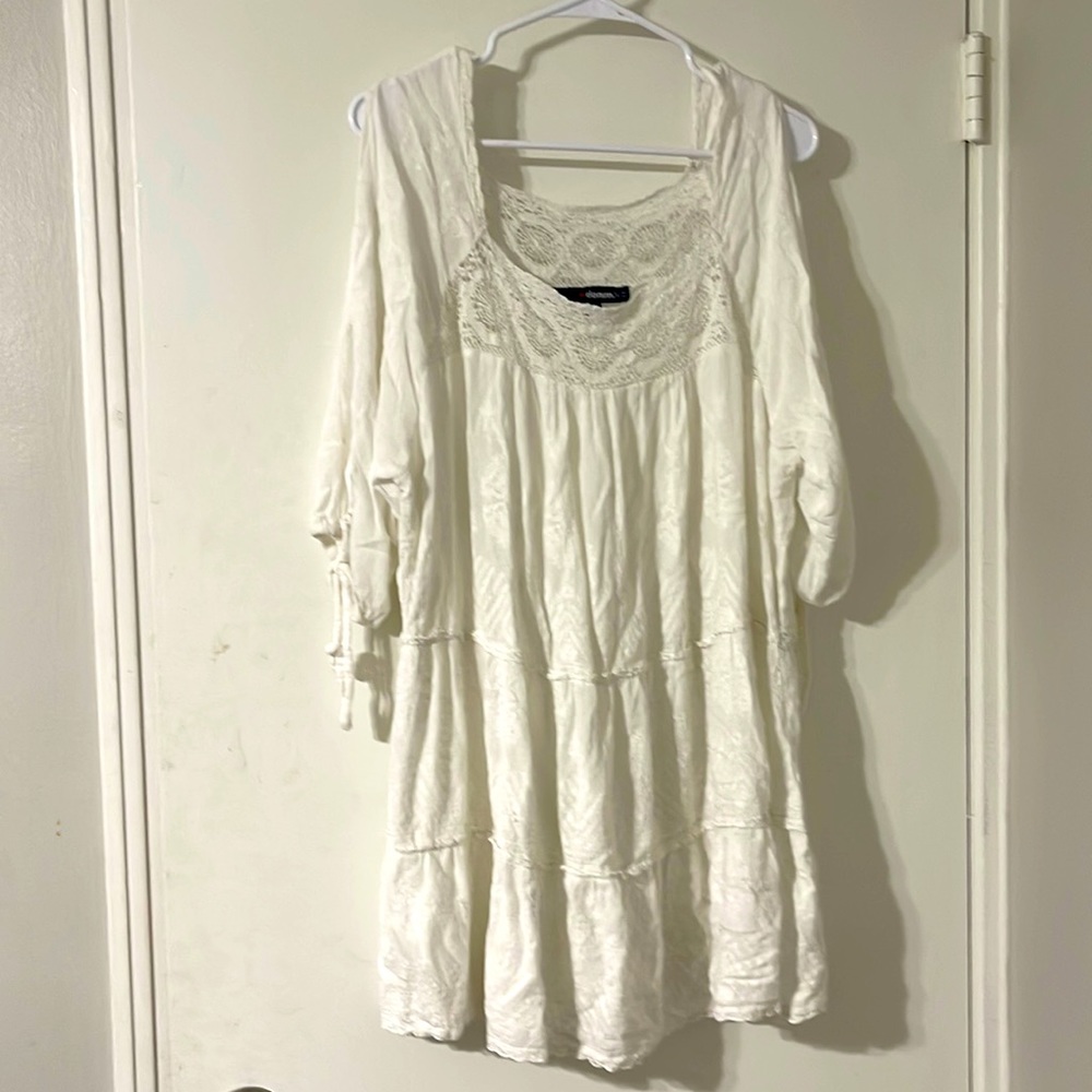 White boho blouse